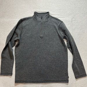 Gap men’s 1/4 zip cotton poly blend pullover, Size Med Men’s